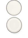 ANN DEUMELEMEESTER X SERAX SET OF TWO CERAMIC HIGH PLATES