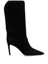 JIMMY CHOO BEREN 85MM SUEDE BOOTS