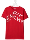 Givenchy Graphic Logo Print T-shirt In Red