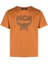 Mcm Collection Logo Short-sleeve T-shirt In Orange