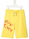 GIVENCHY LOGO PRINT DRAWSTRING SHORTS