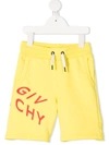 GIVENCHY LOGO PRINT DRAWSTRING SHORTS