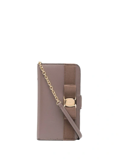 Ferragamo Vara Bow Iphone 11 Pro Case In Neutrals