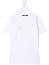 Balmain Logo Print T-shirt In White