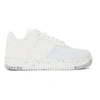 NIKE WHITE AIR FORCE 1 CRATER SNEAKERS