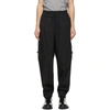 PAUL SMITH BLACK TWILL JOGGER TROUSERS