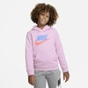Nike Sportswear Club Fleece Big Kidsâ Pullover Hoodie (light Arctic Pink)