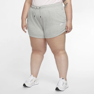 Nike Women's  Sportswear Shorts (plus Size) In Grey