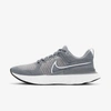 Nike React Infinity Run Flyknit 2 Mens Fitness Lifestyle Running Shoes In Particle Grey/white/grey Fog