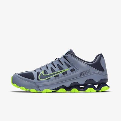 Nike Reax 8 Tr Men's Training Shoe In Ashen Slate,electric Green,blue Fury,blackened Blue