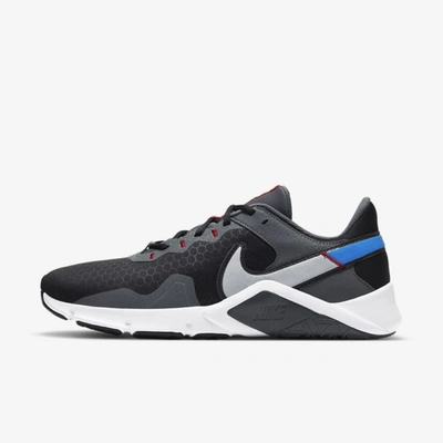 Nike Legend Essential 2 Men's Training Shoe In Black,iron Grey,photo Blue,light Smoke Grey