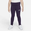 Nike Sportswear Favorites Big Kids' High-waisted Leggings (extended Size) In Grand Purple,vapor Green