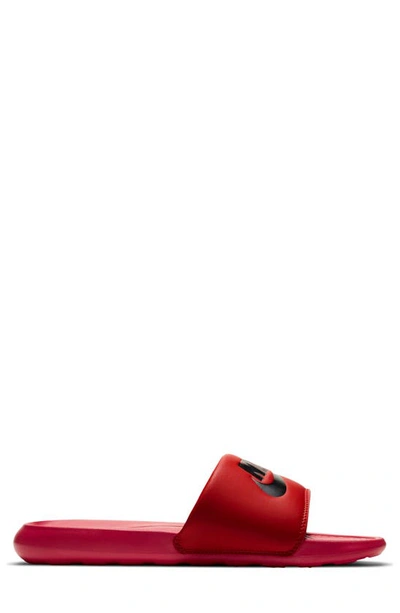 Nike Men's Victori One Slide Sandals From Finish Line In University Red/black/university Red