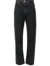 Agolde Nico Stretch High Rise Slim Fit Jeans In Black