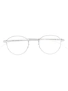 Mykita Matte-effect Round-frame Glasses In Silver