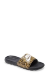 Nike Women's Victory One Print Slide Sandals From Finish Line In Black/brown