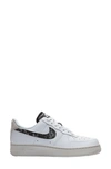 Nike White & Grey Air Force 1 '07 Se Sneakers In White/ Light Bone/ Black