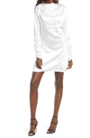 4TH & RECKLESS MIKA COWL LONG SLEEVE MINIDRESS,4RLNST00052