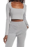 4TH & RECKLESS CHRISSY RIB KNIT CROP TOP,4RLNST00016