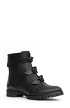 Alexandre Birman Women's Lolita Knotted Bow Waterproof Leather Booties In Black