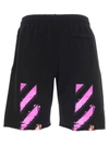 OFF-WHITE OFF-WHITE MARKER SHORTS,OMCI006R21FLE0021032 1032