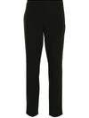 MOSCHINO HIGH-WAISTED SLIM-FIT TROUSERS