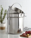 ALL-CLAD STAINLESS STEEL 12 QT. COVERED MULTI POT WITH PASTA & STEAMER INSERTS