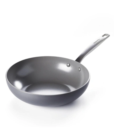 Greenpan Chatham Ceramic Nonstick 11" Wok In Grey