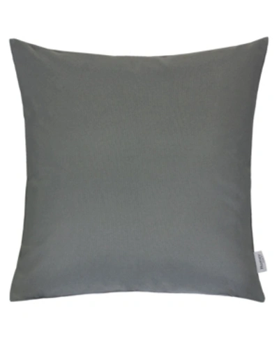 Homey Cozy June 20" X 20" Outdoor Pillow 2-pack In Dark Gray