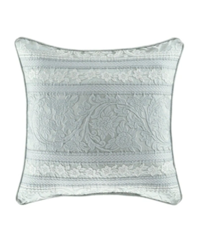J Queen New York Riverside Square Decorative Throw Pillow, 20" X 20" Bedding In Light, Pastel Green