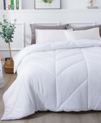 St. James Home Chevron Down Alternative Comforter, King In White