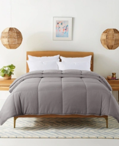 St. James Home Cozy Down Alternative Reversible Comforter, King In Glacier Gray