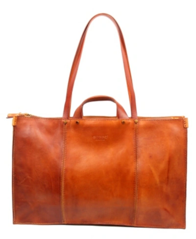 Old Trend Women's Genuine Leather Sandstorm Tote Bag In Chesntut