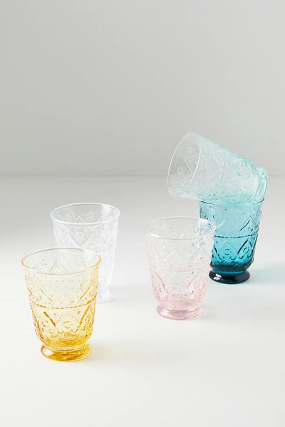 Anthropologie Bombay Juice Glasses, Set Of 4 By  In Yellow Size S/4 Juice In Yellow
