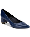 Calvin Klein Nita Pointed Toe Pump In Navy