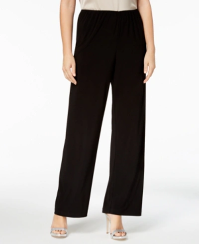 ALEX EVENINGS WIDE-LEG PANTS