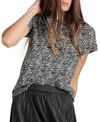 Sanctuary The Perfect Animal Print Cotton & Modal Top In Abstract Animal