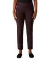 EILEEN FISHER SLIM PULL-ON ANKLE PANTS