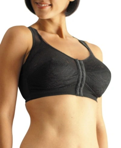 Carnival Women's Front Closure Wireless Bra In Black