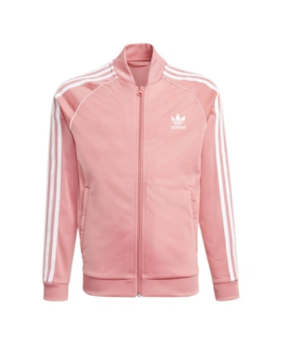 Adidas Originals Adidas Kids' Originals Adicolor Sst Track Jacket In Haze Coral/white