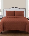 Vcny Home Kaleidoscope 3-pc. King Quilt Set In Orange