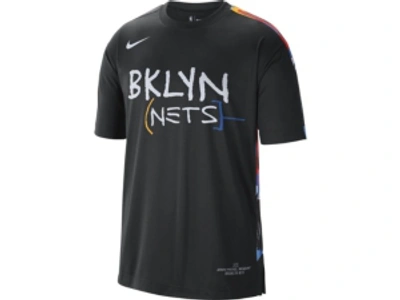 Nike Brooklyn Nets Men's' City Dry Top Shooter Shirt In Black