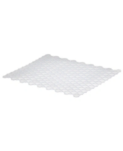 Spectrum Diversified Hexa Flexible Sink Mat In Clear Frost