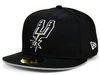 NEW ERA SAN ANTONIO SPURS BLACK GRAY POP 59FIFTY CAP