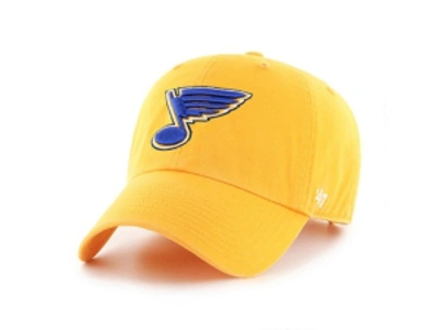47 Brand St. Louis Blues Clean Up Cap In Yellow