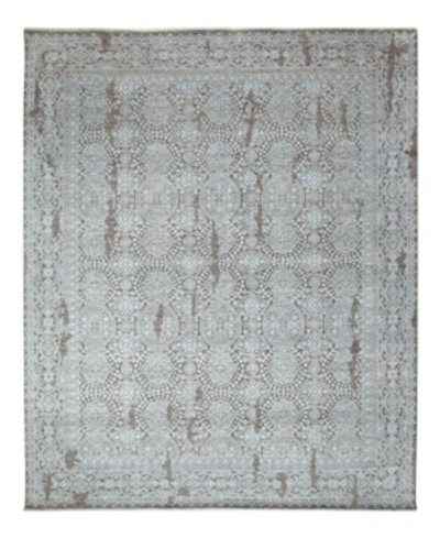 Adorn Hand Woven Rugs One Of A Kind Ooak2499 Gray 8'2" X 10' Area Rug