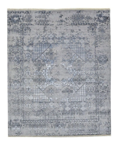 Adorn Hand Woven Rugs One Of A Kind Ooak2549 Gray 8'2" X 10' Area Rug In Light Gray