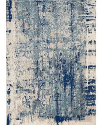 Long Street Looms Samuel Sam16 Ivory 3'10" X 5'10" Area Rug In Ivory Blue