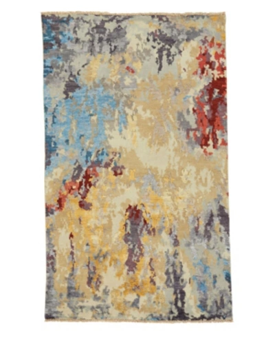 Capel Tasanee 945 Amber 5' X 8' Area Rug In Yellow