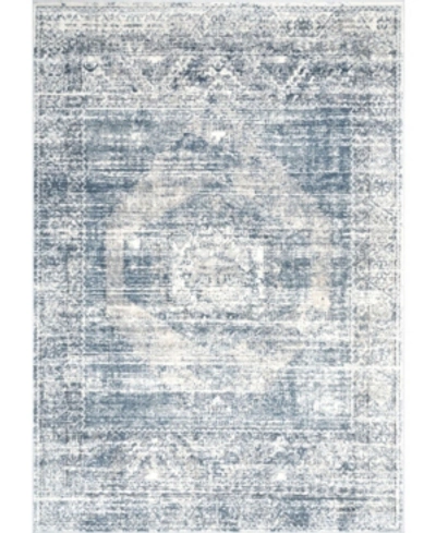 Nuloom Entice Matisse Distressed Vintage-inspired Blue 7'10" X 10'10" Area Rug